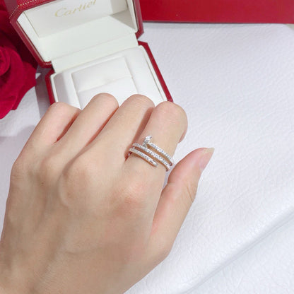 [Love Lucky]JUSTE RING 4.8MM FULL DIAMOND