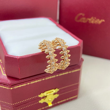 [Love Lucky]CLASH 6.4MM FULL DIAMOND SMALL EARRINGS