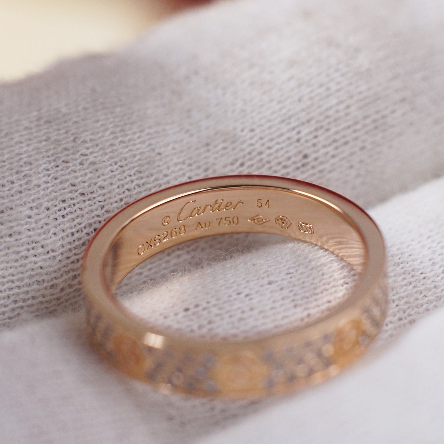 [Love Lucky]LOVE RING 4.0MM DIAMOND PAVED