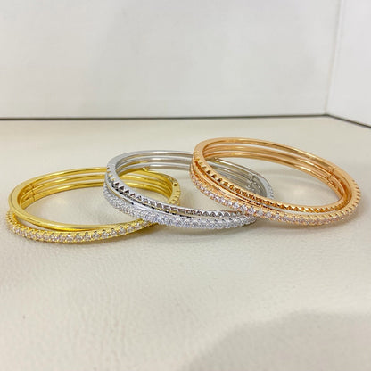 [Love Lucky]ETINCELLE HALF-PAVED DIAMOND BRACELET