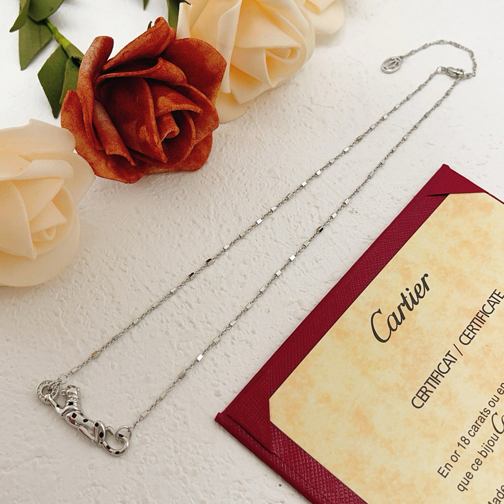 [Love Lucky]PANTHERE FULL DIAMOND NECKLACE