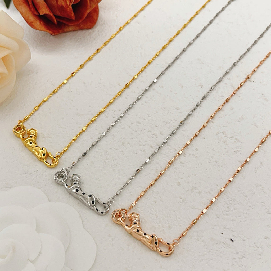 [Love Lucky]PANTHERE FULL DIAMOND NECKLACE
