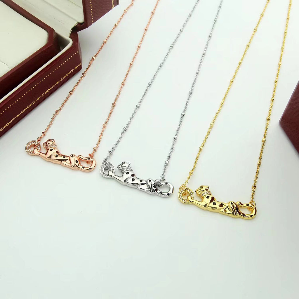 [Love Lucky]PANTHERE FULL DIAMOND NECKLACE