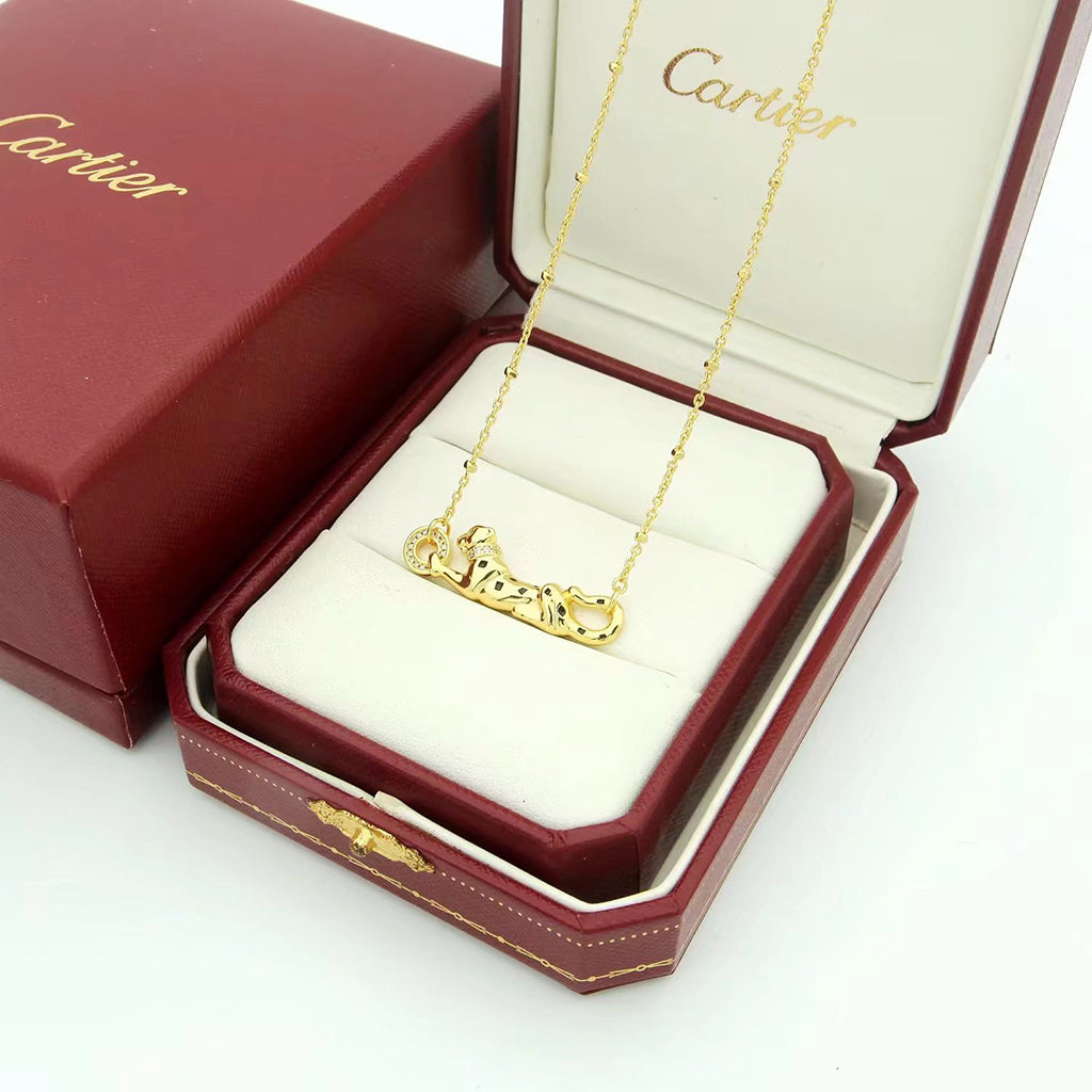 [Love Lucky]PANTHERE FULL DIAMOND NECKLACE