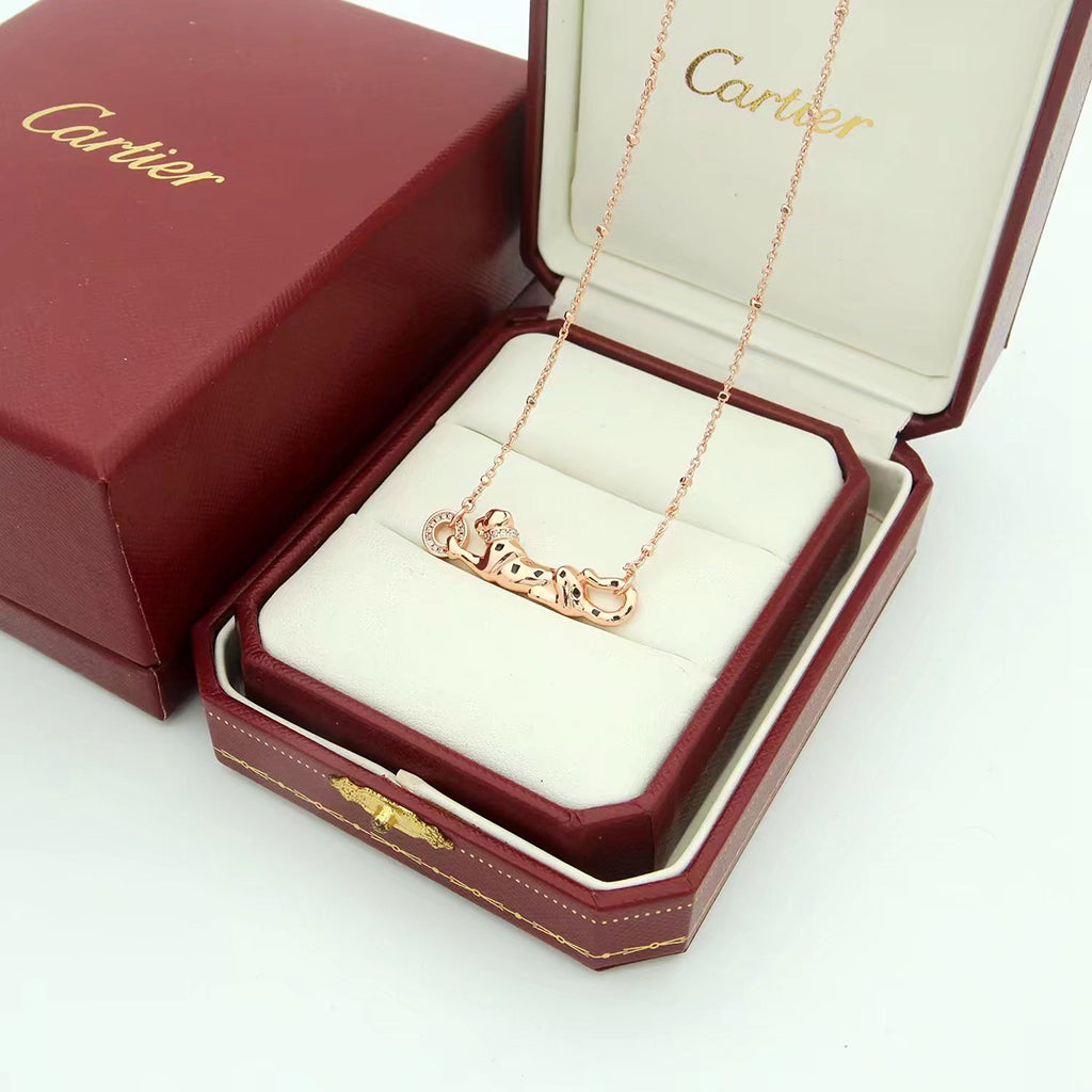 [Love Lucky]PANTHERE FULL DIAMOND NECKLACE