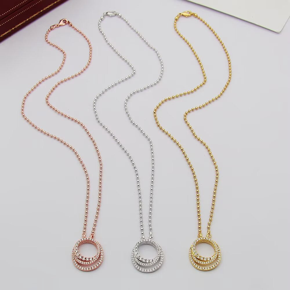 [Love Lucky]ETINCELLE  FULL DIAMOND NECKLACE
