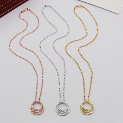 [Love Lucky]ETINCELLE  FULL DIAMOND NECKLACE