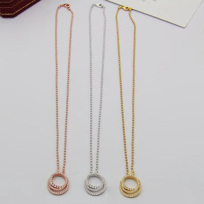[Love Lucky]ETINCELLE  FULL DIAMOND NECKLACE