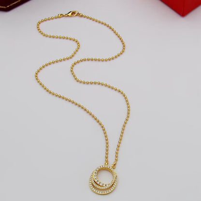 [Love Lucky]ETINCELLE  FULL DIAMOND NECKLACE