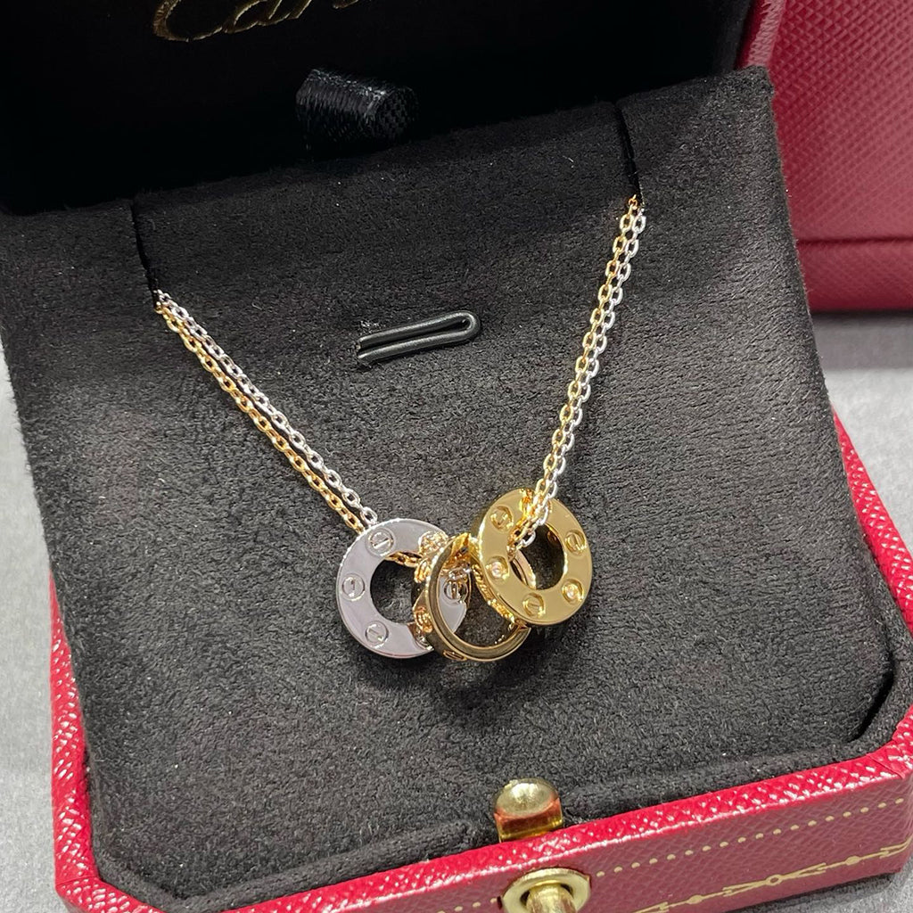 [Love Lucky]LOVE 6 DIAMOND PENDANT NECKLACE