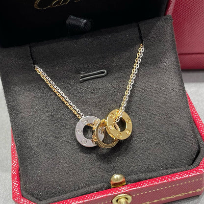 [Love Lucky]LOVE 6 DIAMOND PENDANT NECKLACE