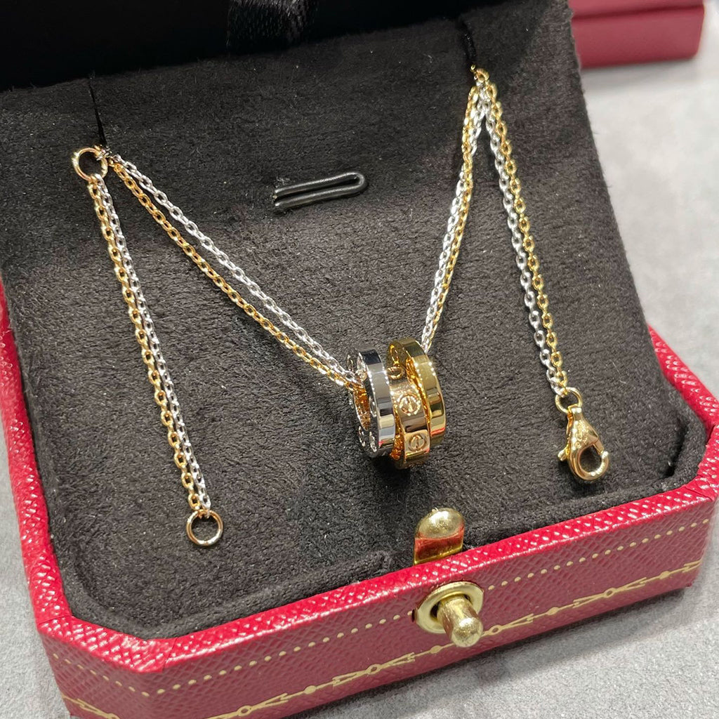 [Love Lucky]LOVE 6 DIAMOND PENDANT NECKLACE