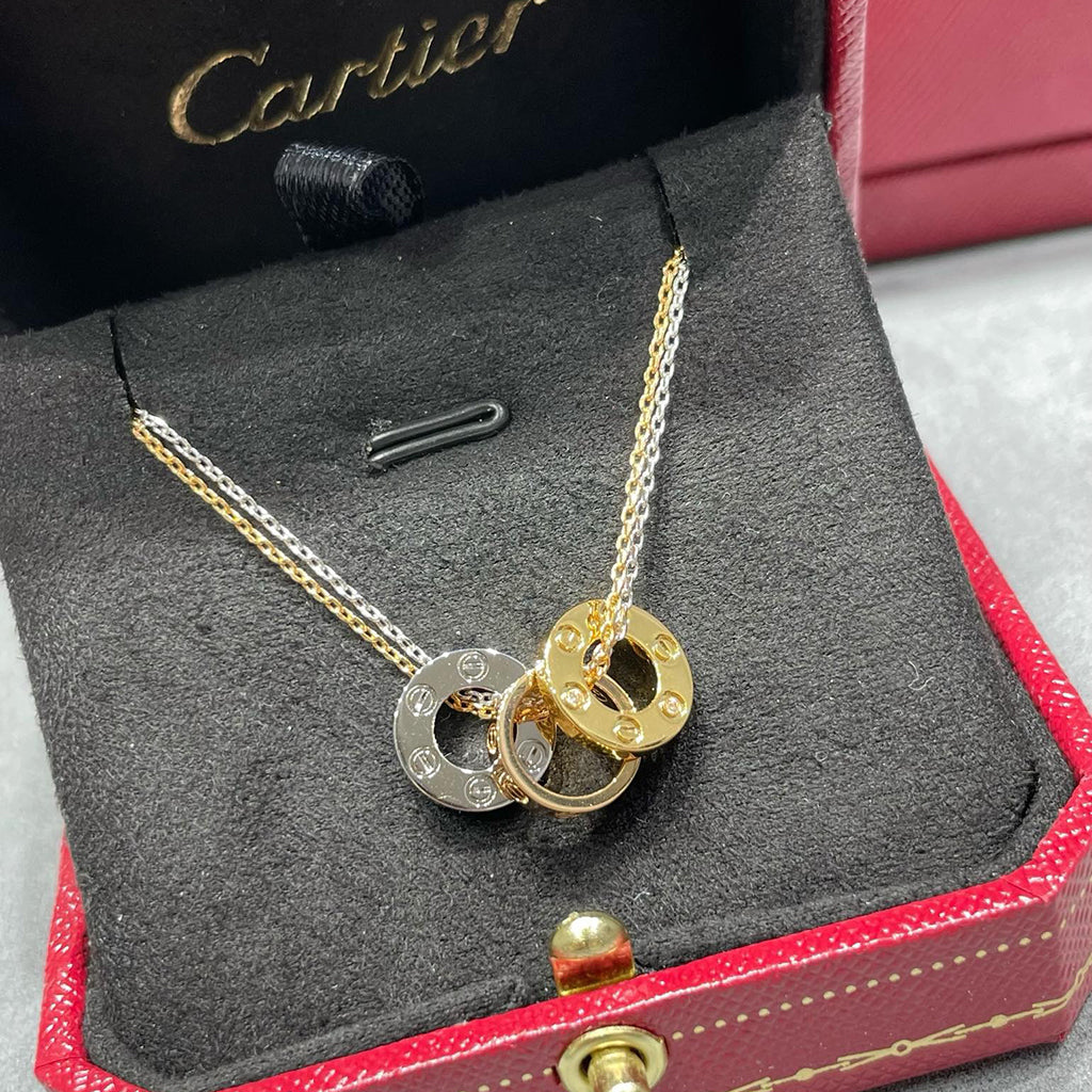 [Love Lucky]LOVE 6 DIAMOND PENDANT NECKLACE