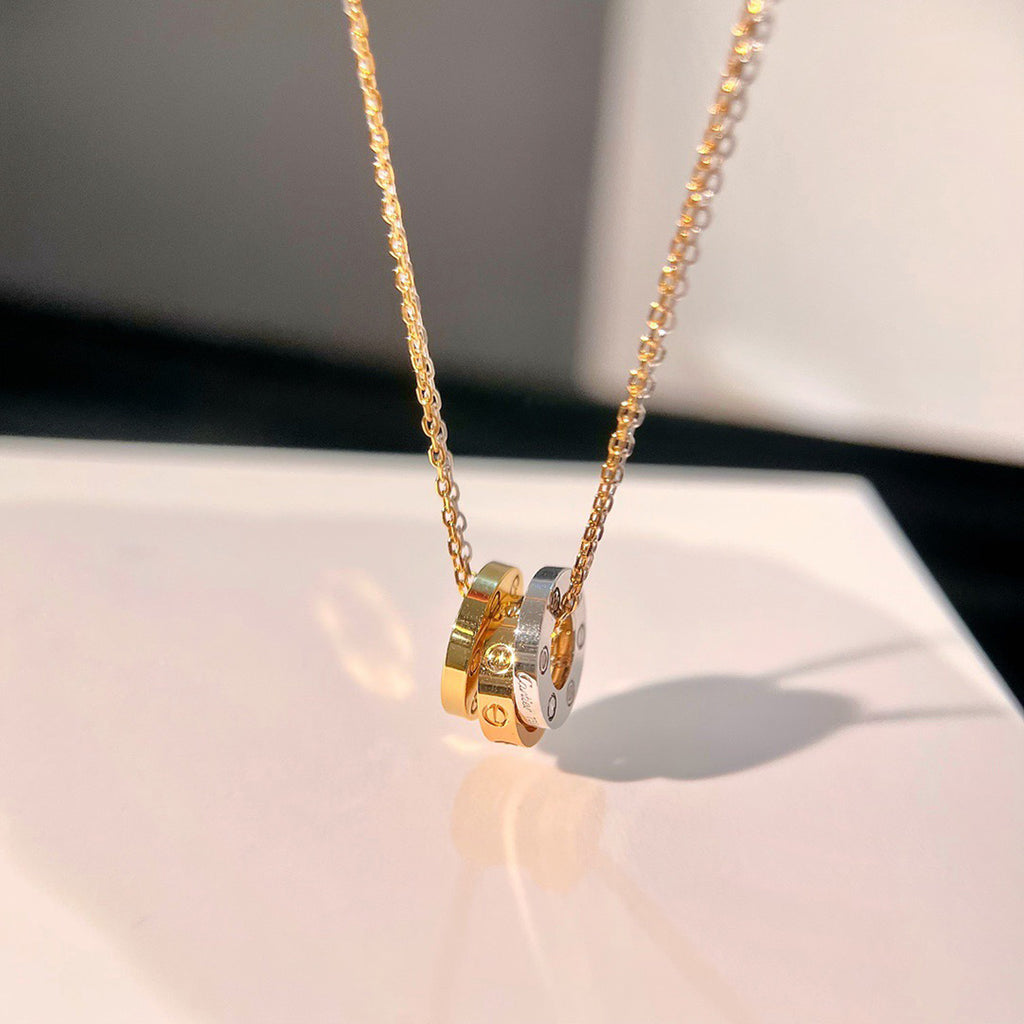 [Love Lucky]LOVE 6 DIAMOND PENDANT NECKLACE
