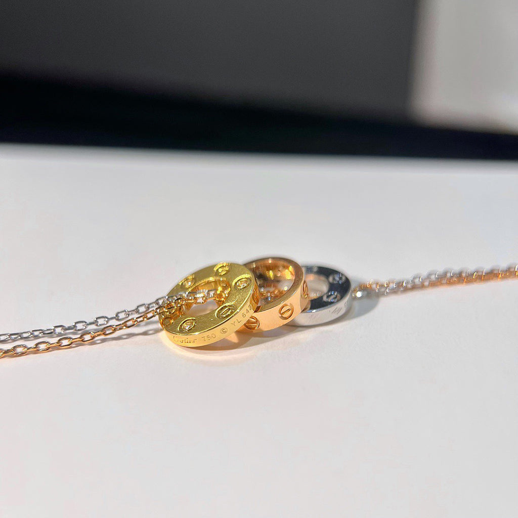 [Love Lucky]LOVE 6 DIAMOND PENDANT NECKLACE