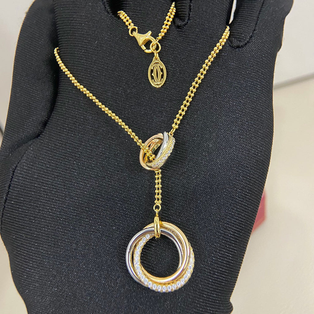 [Love Lucky]TRINITY DIAMONDS NECKLACE