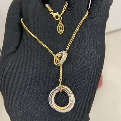 [Love Lucky]TRINITY DIAMONDS NECKLACE