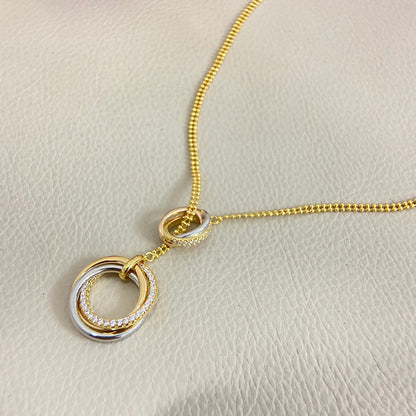 [Love Lucky]TRINITY DIAMONDS NECKLACE