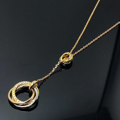 [Love Lucky]TRINITY DIAMONDS NECKLACE