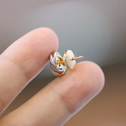 [Love Lucky]TRINITY STUD DIAMOND EARRINGS
