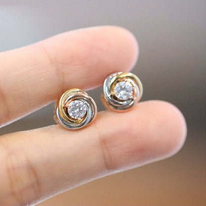 [Love Lucky]TRINITY STUD DIAMOND EARRINGS