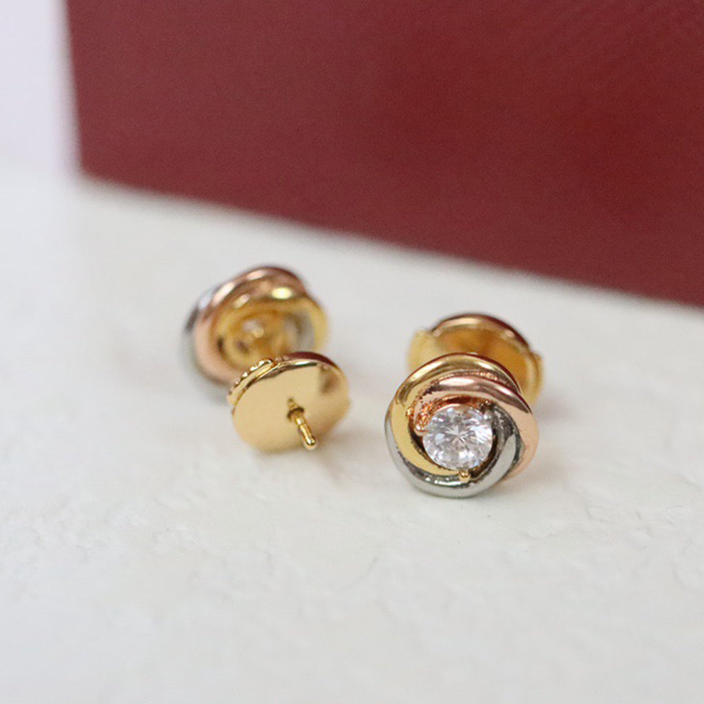 [Love Lucky]TRINITY STUD DIAMOND EARRINGS