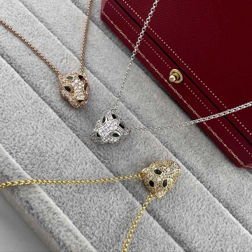 [Love Lucky]PANTHERE FULL DIAMOND NECKLACE