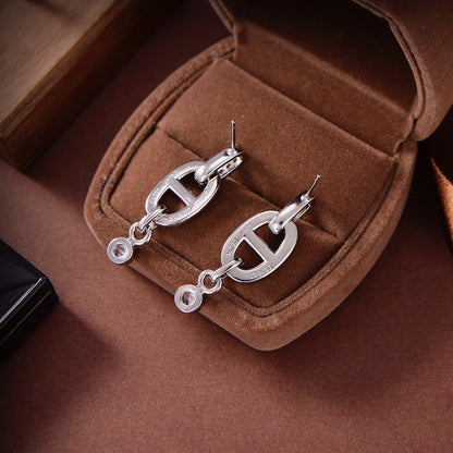 [Love Lucky]HM CHAINE DIAMOND EARRINGS