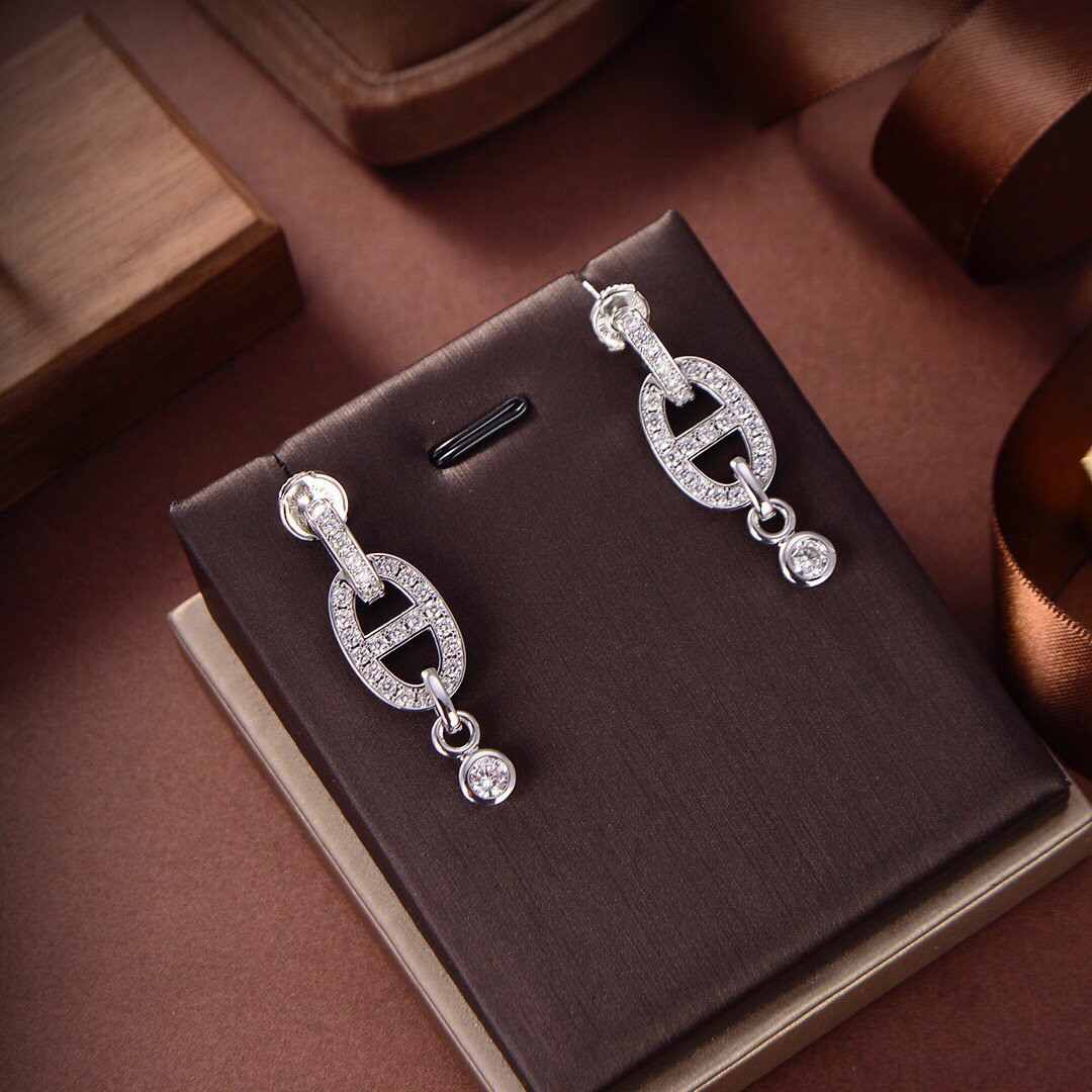 [Love Lucky]HM CHAINE DIAMOND EARRINGS