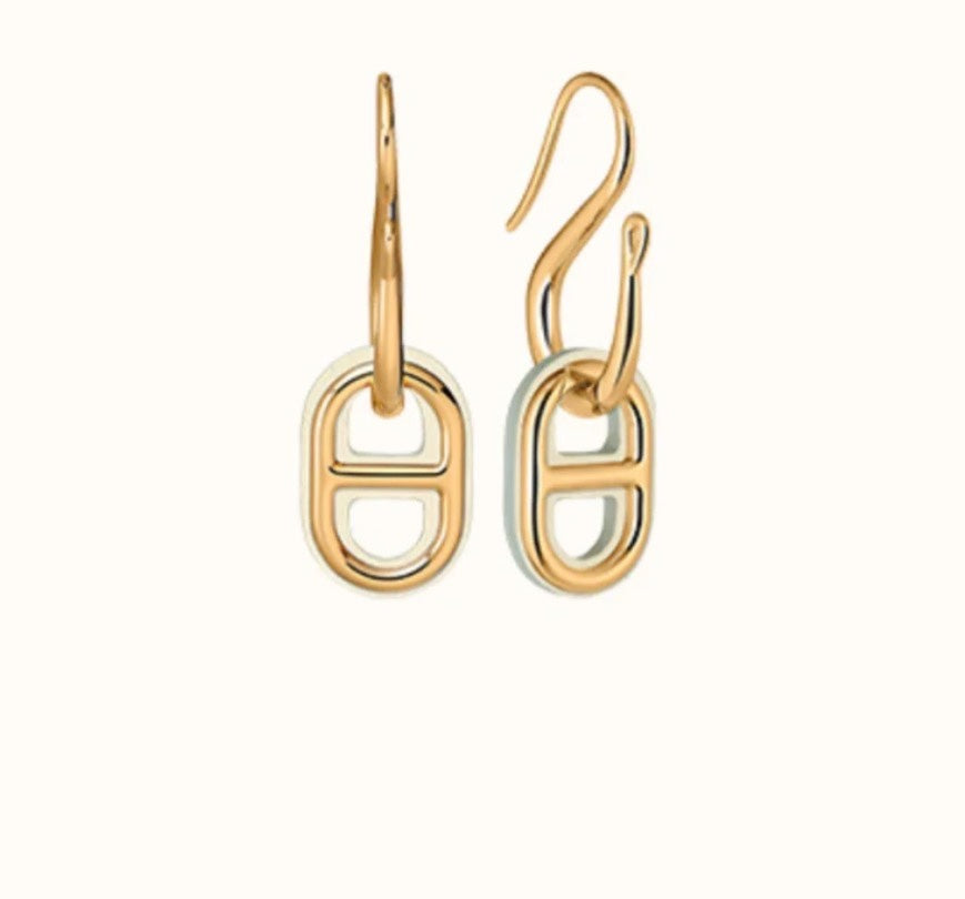 [Love Lucky]HM O'MAILLON GOLD EARRINGS