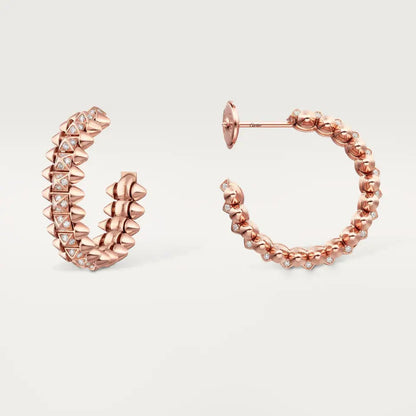 [Love Lucky]CLASH 6.4MM FULL DIAMOND SMALL EARRINGS