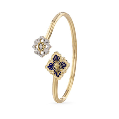 [Love Lucky]OPERA TULLE  GOLD BRACELET WITH ENAMEL BACKGROUND