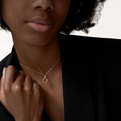 [Love Lucky]TRINITY  NECKLACE 1 DIAMOND