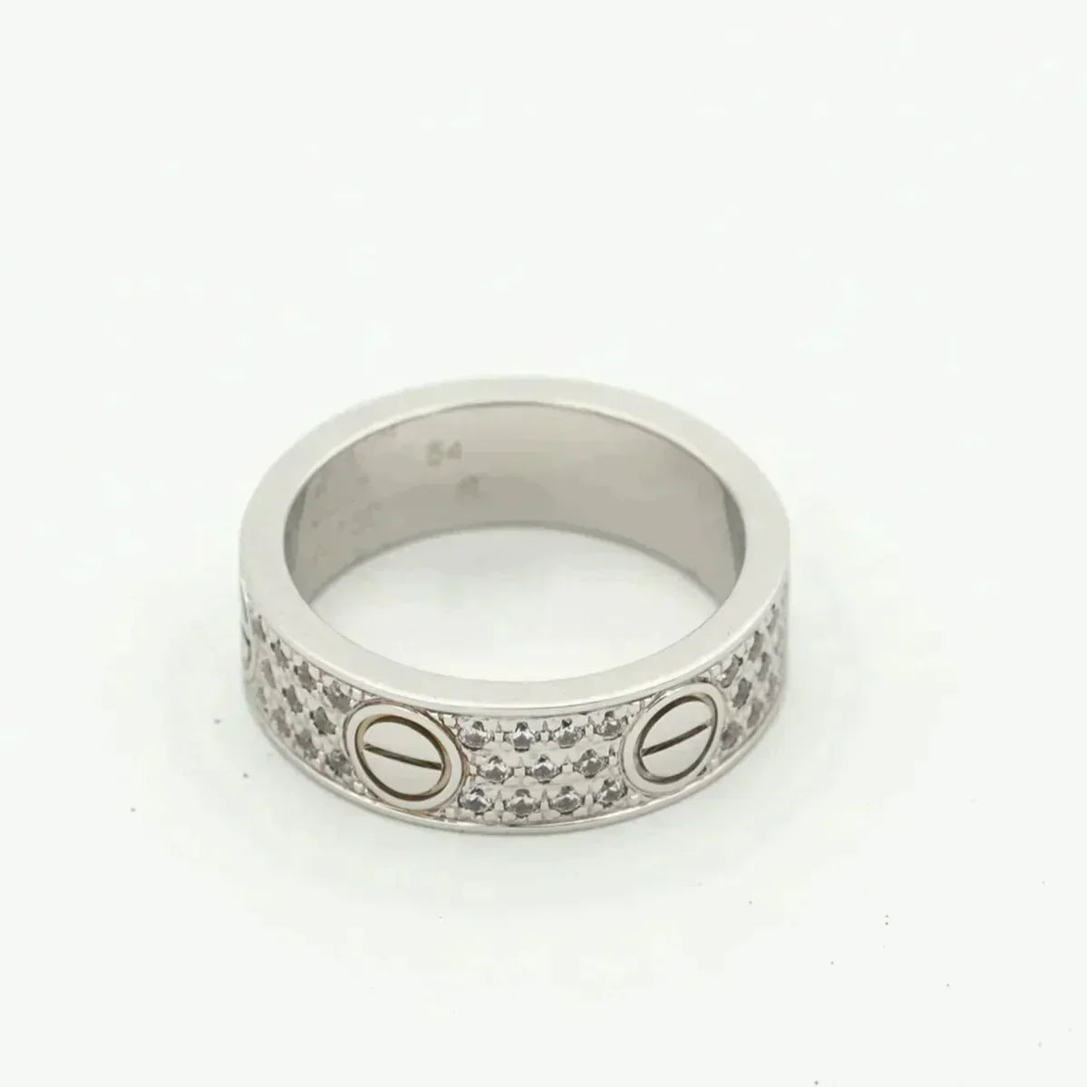 [Love Lucky] Liebesring 5,5 mm Diamanten gepflastert