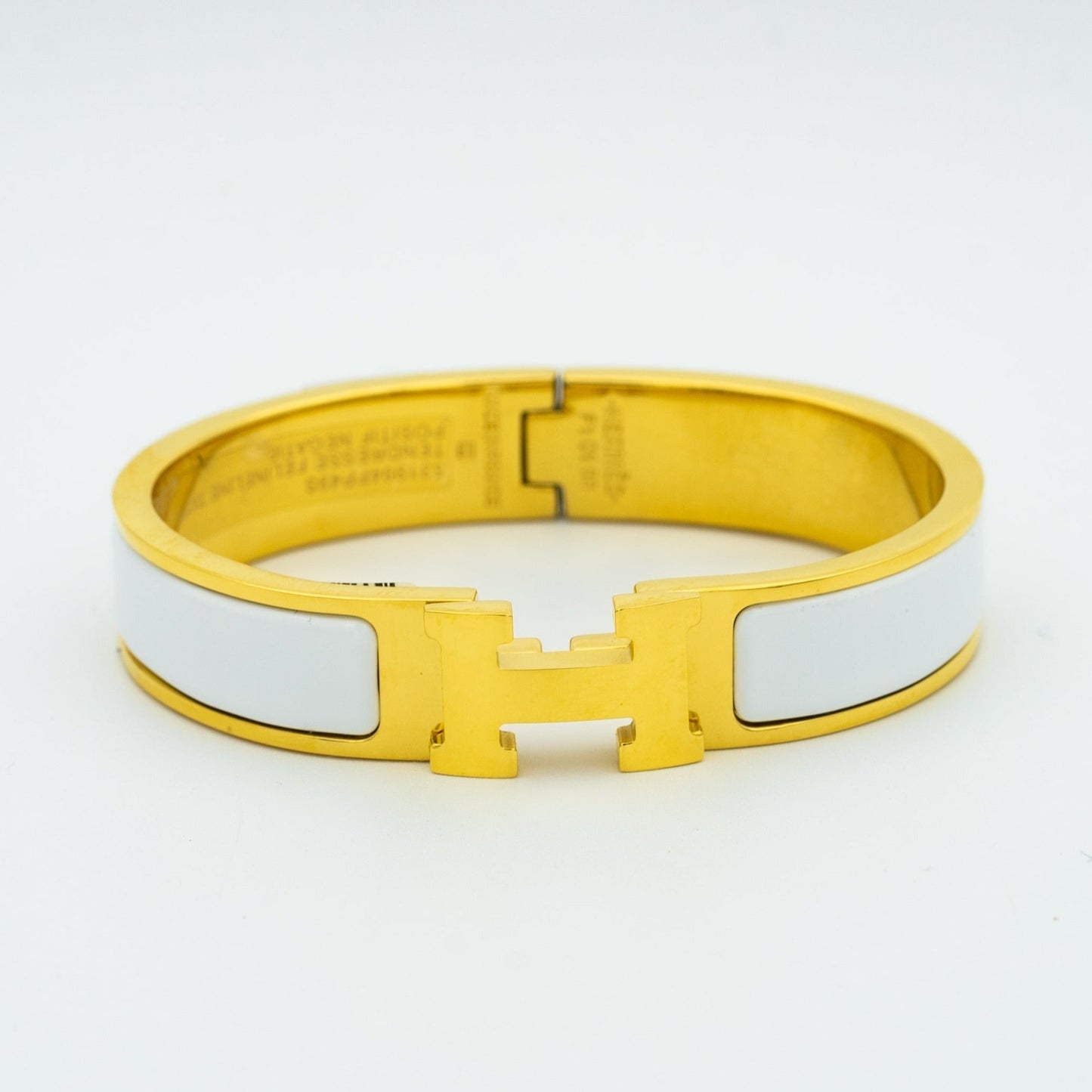 [Love Lucky]H WHITE BRACELET