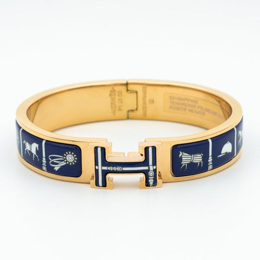 [Love Lucky]H BRACELET BLUE CERAMIC