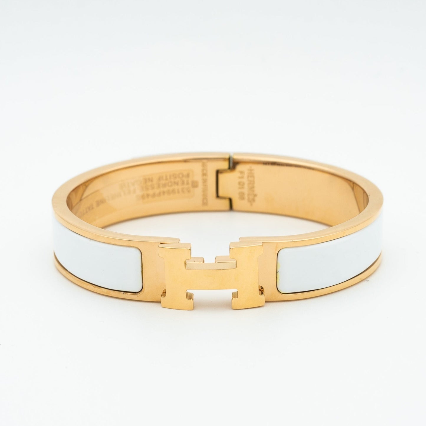 [Love Lucky]H WHITE BRACELET