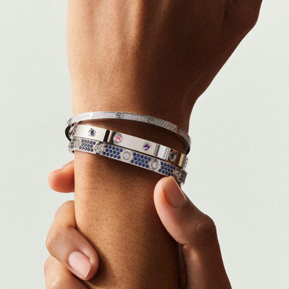 [Love Lucky]2026 BRACCIALE RAINBOW LOVE 6,1MM 10 DIAMANTI
