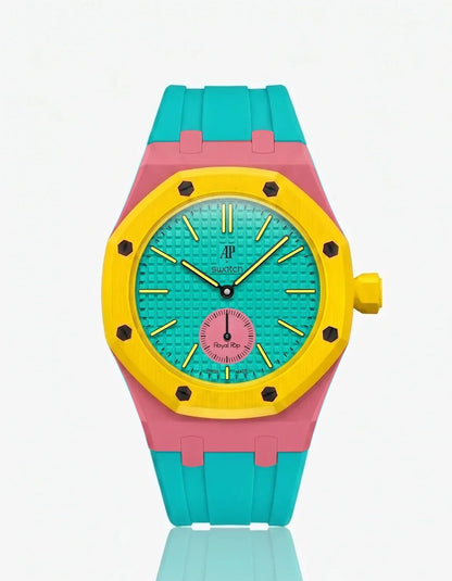 Bracelet et boîtier en silicone Royal Pop Otg Roz (personnalisation des couleurs)