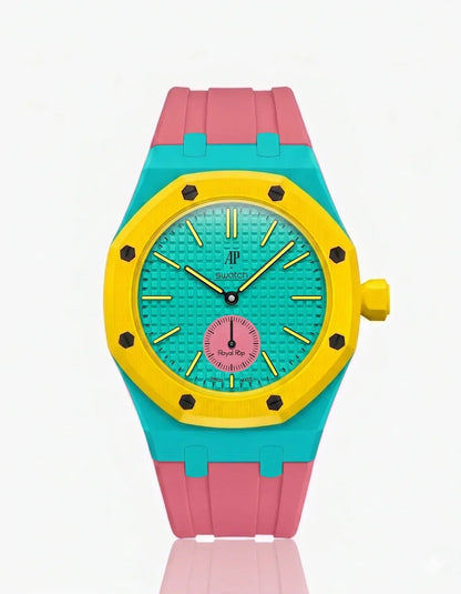 Bracelet et boîtier en silicone Royal Pop Otg Roz (personnalisation des couleurs)