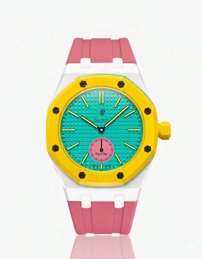 Bracelet et boîtier en silicone Royal Pop Otg Roz (personnalisation des couleurs)