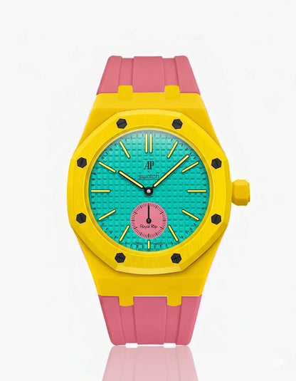 Bracelet et boîtier en silicone Royal Pop Otg Roz (personnalisation des couleurs)