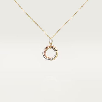 [Love Lucky]TRINITY  NECKLACE 1 DIAMOND