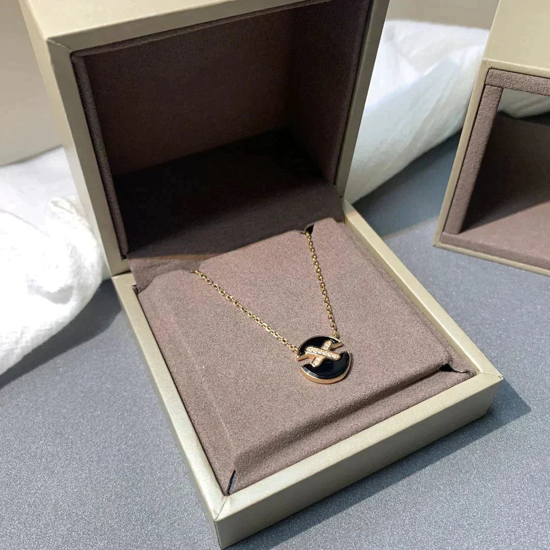 [Love Lucky]COLLIER DIAMANT EN OR ROSE