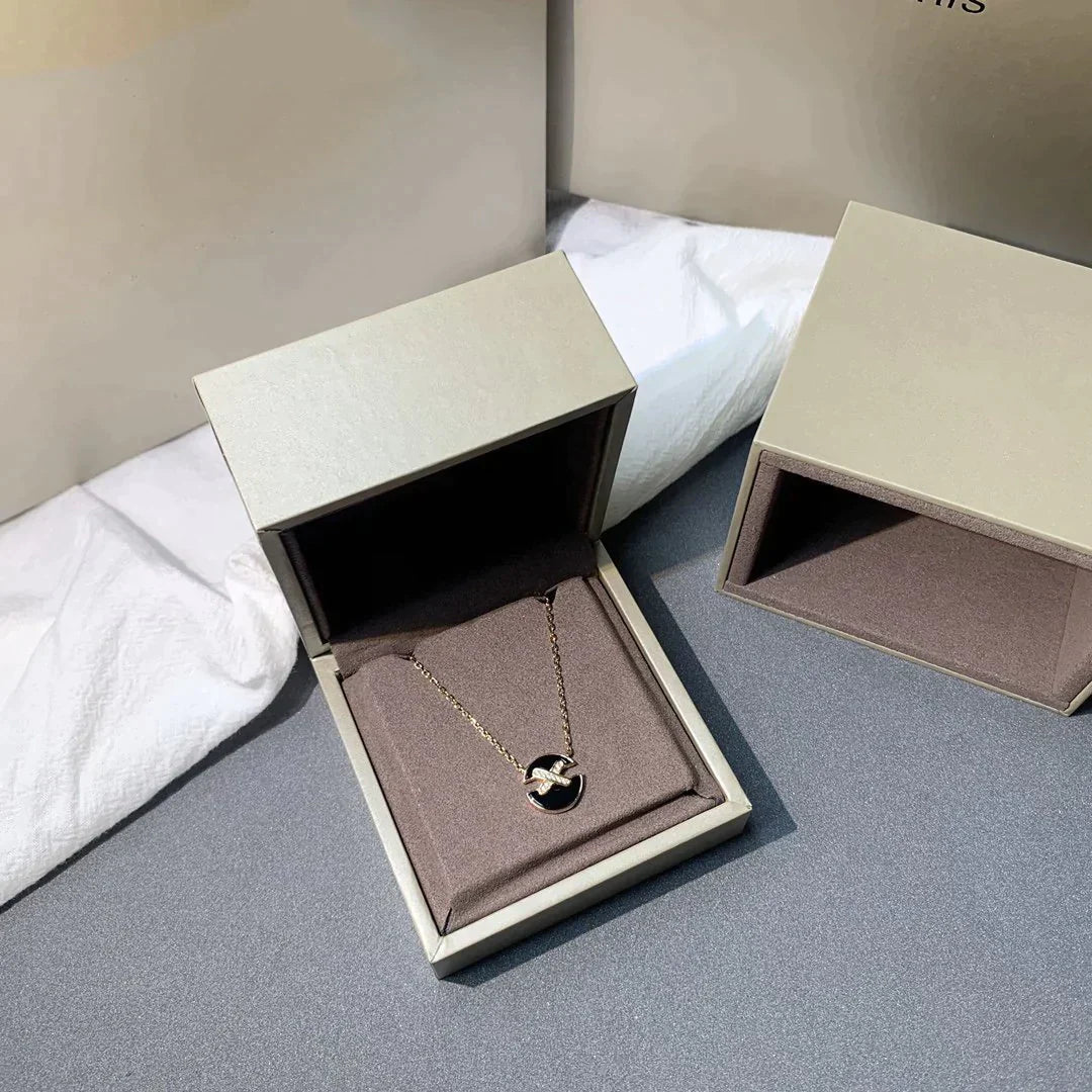 [Love Lucky]COLLIER DIAMANT EN OR ROSE