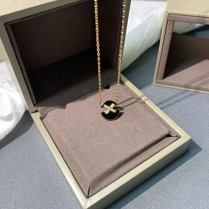 [Love Lucky]COLLIER DIAMANT EN OR ROSE