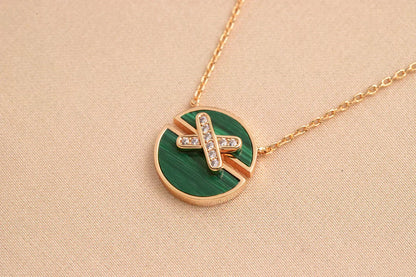 [Love Lucky]COLLIER DIAMANT EN OR ROSE