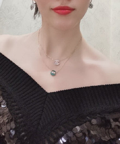 [Love Lucky]COLLIER DIAMANT EN OR ROSE