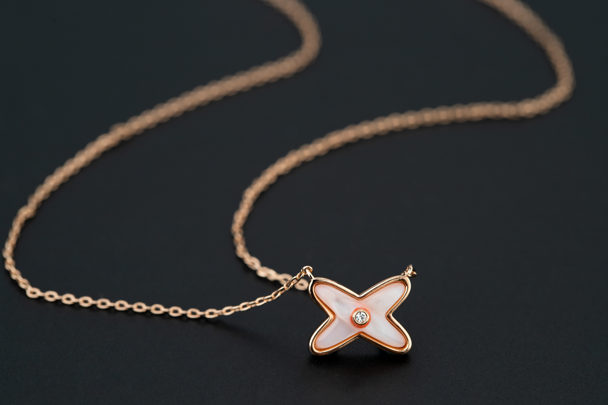 [Love Lucky]JEUX DE NECKLACE 1 DIAMOND