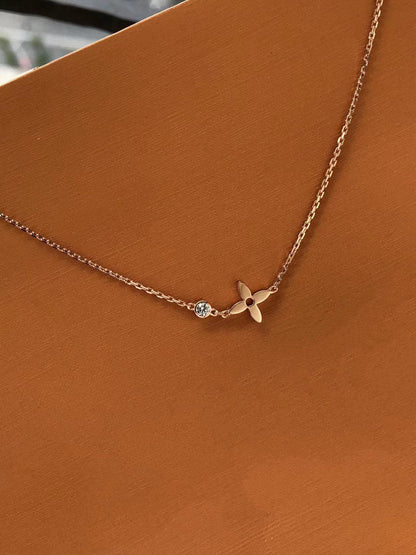 [Love Lucky]COLGANTE BLOSSOM EN ORO ROSA Y DIAMANTE